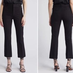FRAME Le Crop Mini Boot Black Trousers Size 2